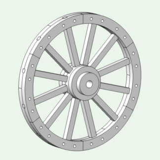 36" Wagon Wheel Template File